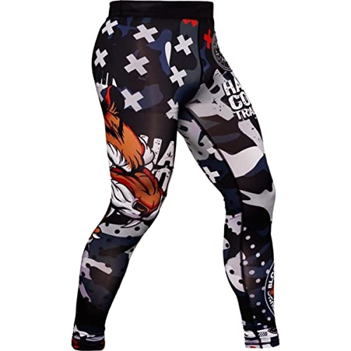 Hardcore Training Tiger Fury Herren Compression Pants Kompressionshose Leggings Sportkleidung Grappling MMA Kampfsport BJJ Hose No Gi von Hardcore Training