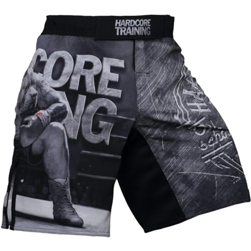 Hardcore Training Die Hard Fight Shorts Kurze Hose Herren MMA BJJ Grappling Fitness Boxen Muay Thai No Gi von Hardcore Training