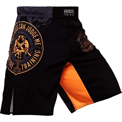 Hardcore Training Fight Shorts Glima Men's Kurze Hose Herren MMA BJJ Grappling Fitness Boxen Muay Thai No Gi Sparring (M) von Hardcore Training