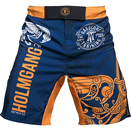 Hardcore Training Fight Shorts Kurze Hose Herren MMA BJJ Grappling Fitness Boxen Muay Thai No Gi von Hardcore Training