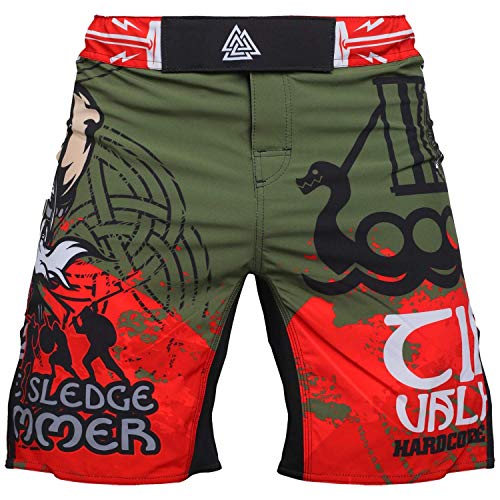 Hardcore Training Hammer Fight Shorts Kurze Hose Herren MMA BJJ Grappling Fitness Boxen Muay Thai No Gi von Hardcore Training