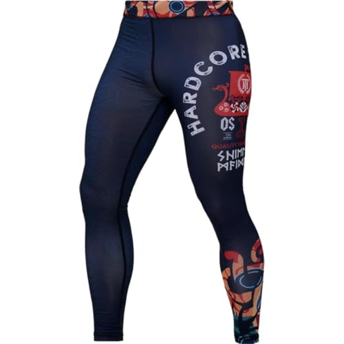 Hardcore Training Herren Compression Pants Kompressionshose Leggings Sportkleidung Grappling MMA Kampfsport BJJ Hose No Gi von Hardcore Training