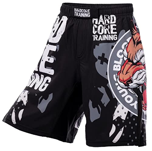 Hardcore Training Kids Shorts Tiger Fury Kurze Hose Kinder Boxen Fitness BJJ Kickboxing Workout Muay Thai (10 Years) von Hardcore Training