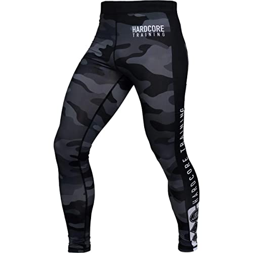 Hardcore Training Night Camo 2.0 Herren Compression Pants Kompressionshose Sportkleidung Grappling MMA Kampfsport BJJ Hose No Gi von Hardcore Training