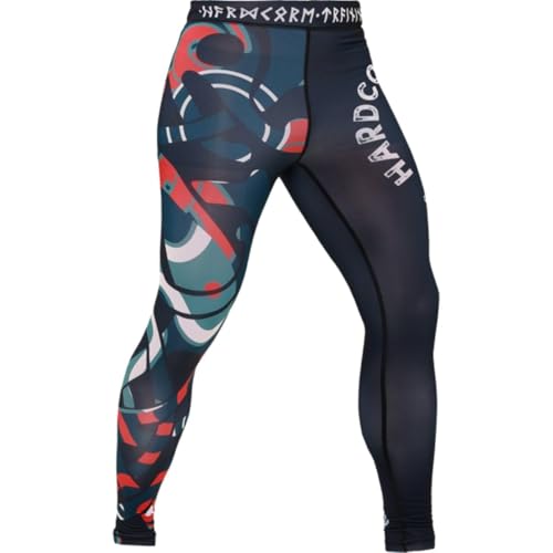 Hardcore Training Nordic Herren Compression Pants Kompressionshose Sportkleidung Grappling MMA Kampfsport BJJ Hose No Gi von Hardcore Training