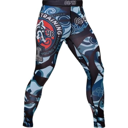 Hardcore Training Nordic Herren Compression Pants Kompressionshose Sportkleidung Grappling MMA Kampfsport BJJ Hose No Gi von Hardcore Training