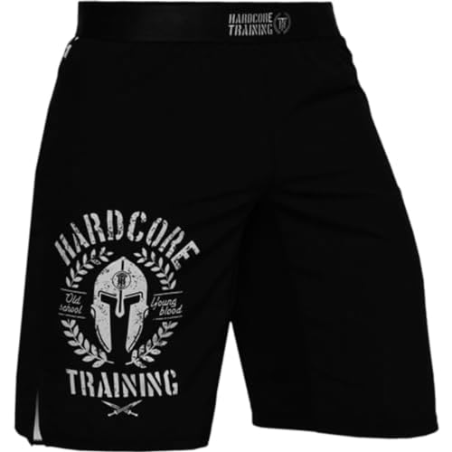 Hardcore Training Shorts Kurze Hose Herren Trainingsshorts MMA BJJ Grappling Fitness Boxen Muay Thai No Gi von Hardcore Training