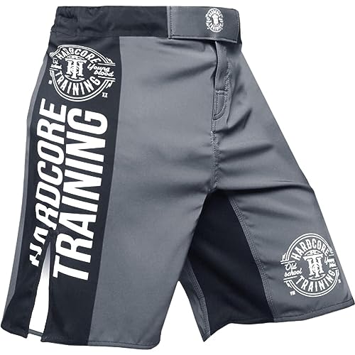 Hardcore Training Shorts Recruit Men's Schwarz Grün Rot Lila Navy Blau Kurze Hose Herren Boxen Kampfsport BJJ Grappling MMA von Hardcore Training