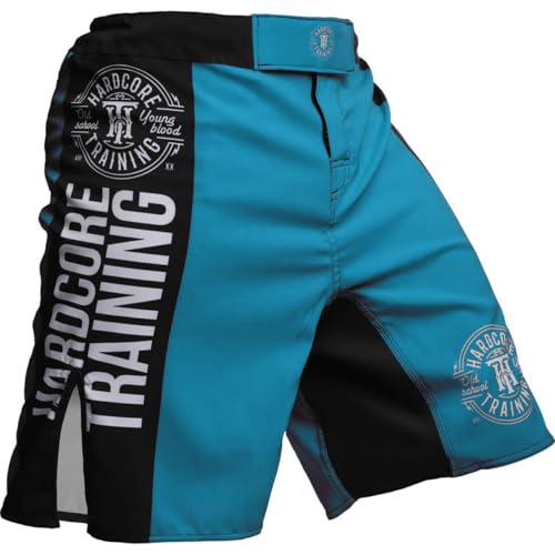 Hardcore Training Shorts Recruit Men's Schwarz Grün Rot Lila Blau Kurze Hose Herren Boxen Kampfsport BJJ Grappling MMA von Hardcore Training