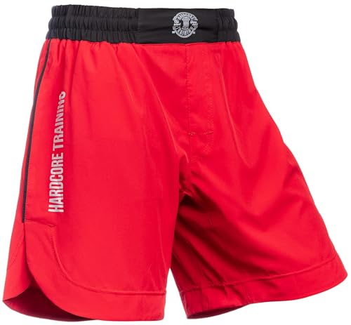 Hardcore Training Sporthose Herren Shorts Kurze Hose Fitness Gym Mit Reißverschlusstasch Laufen Workout Radfahren Wandern von Hardcore Training