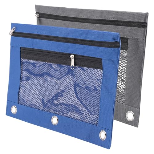 Harewtwy 2 Packungen 3 Ringbuch Bleistiftbeutel 2 Bleistiftbeutel mit ReißVerschluss MäPpchen für Binder Bleistift Beutel mit ReißVerschluss Harewtwy 2 Packungen 3 Ringbuch Bleistiftbeutel 2 Bleistiftbeutel mit ReißVerschluss MäPpchen für Binder Bleistift Beutel mit ReißVerschluss von Harewtwy