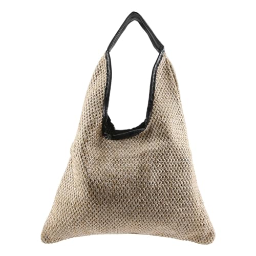 Harewtwy Mode Frauen UmhäNge Wicker Gewebte Stroh Tasche Hand GroßE KapazitäT Tote Weibliche Sommer Strand GeldböRse Khaki Harewtwy Mode Frauen UmhäNge Wicker Gewebte Stroh Tasche Hand GroßE KapazitäT Tote Weibliche Sommer Strand GeldböRse Khaki von Harewtwy