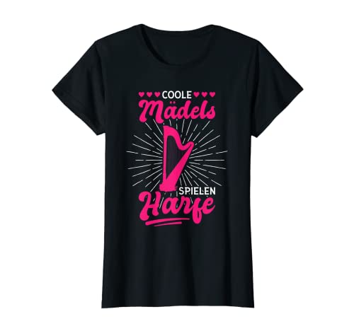 Coole Mädels Spielen Harfe T-Shirt Coole Mädels Spielen Harfe T-Shirt von Harfe Orchester Outfit GeschenkeHarfe