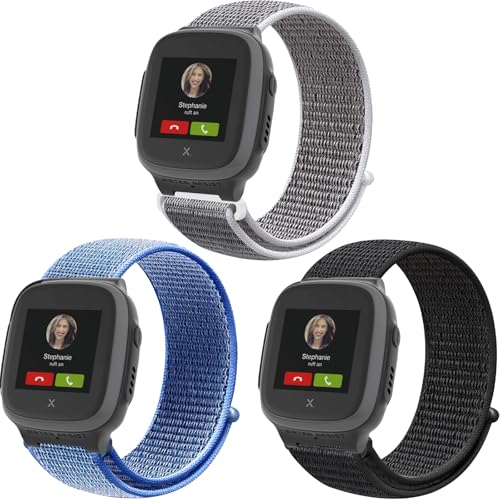 Harikiri Armband kompatibel mit Xplora Kidzi/XGO2/XGO3/X5 Play,Nylon Ersatzarmbänder mit Xplora Kinder Smartwatch XPLORA Kidzi/X5/XGO 2/XGO 3, für Jungen und Mädchen von Harikiri