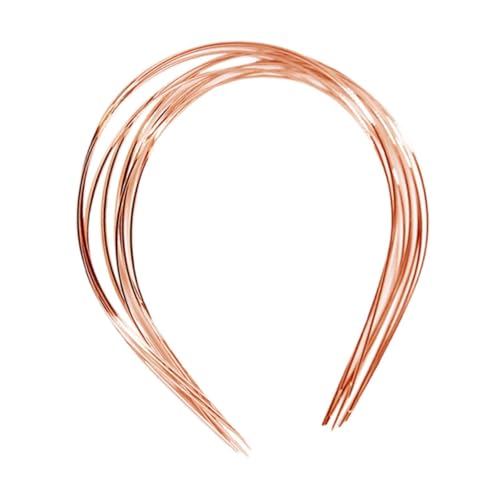 Harilla 10 pcs leere Stirnband Basis Metall Haar Reifen einfach 1 mm Breite DIY Kopfstück für Perlen Perlenfoto -Requisiten Schmutz Kopfschmuck, Roségold, 1.5 Mm von Harilla