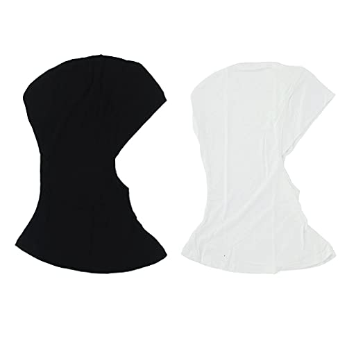 Harilla 2 / Set Modal Muslim Hijab Cap Frauen Kopfbedeckung Unterschal Weiß & Schwarz von Harilla