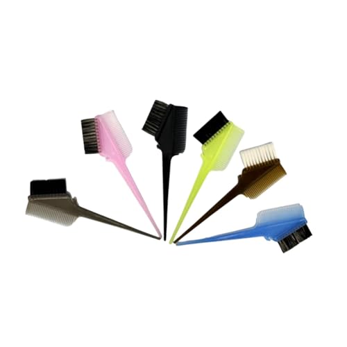 Harilla 6x Haarfarbe Kamm Haarfarbstoff Dreieck Pinsel Professionelles Haar Malvorlagen Färben Färbebericht Kamm für Frauen Stylistin Friseurläden von Harilla