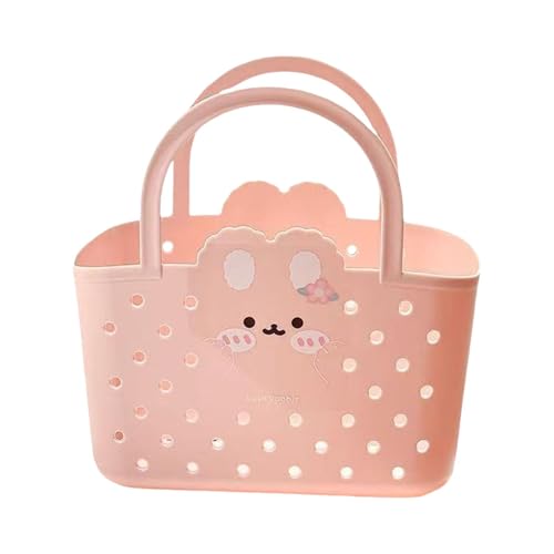 Harilla Beach Handtasche Tragbare Strandtasche Lochkorb Gummikorb Pp-wasserkorb mit Belüftung Funktion für Urlaub Strand Einkaufen Familie Outdoor von Harilla きん