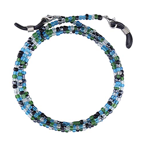 Harilla Brillenbänder Brillenketten Lesebrillen Sonnenbrillen Ketten, Glasperlen Brillenschnur Brillen, Blau, 75cm Harilla Brillenbänder Brillenketten Lesebrillen Sonnenbrillen Ketten, Glasperlen Brillenschnur Brillen, Blau, 75cm von Harilla