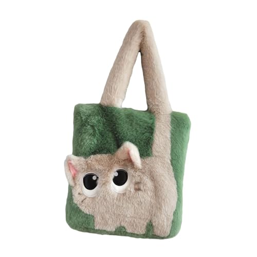 Harilla Damen Plüsch Tragetasche Schultertasche Geldbörse Mode Große Hobo Bag Plüsch Handtasche, Grüne Aprikose Harilla Damen Plüsch Tragetasche Schultertasche Geldbörse Mode Große Hobo Bag Plüsch Handtasche, Grüne Aprikose von Harilla