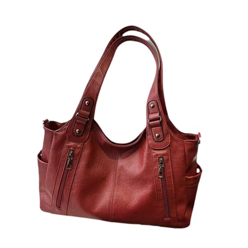 Harilla Damen Umhängetasche Stilvolle Satchel Crossbody Tasche für Die Datierung des Urlaubs Im Freien, Rot von Harilla