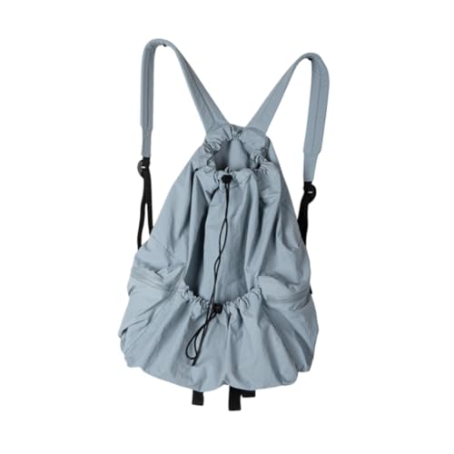 Harilla Draw String Rucksack Trendy Rucksack für Einkaufsreisen Frauen Männer fischen Erwachsene, Blau von Harilla