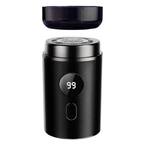 Harilla Elektrischer Mini - abnehmbarer Taschengröße schnurloser tragbarer Gesichtshaarrasierer für Business -Rasierwagen Trimmen, 1 Rasierkopf von Harilla