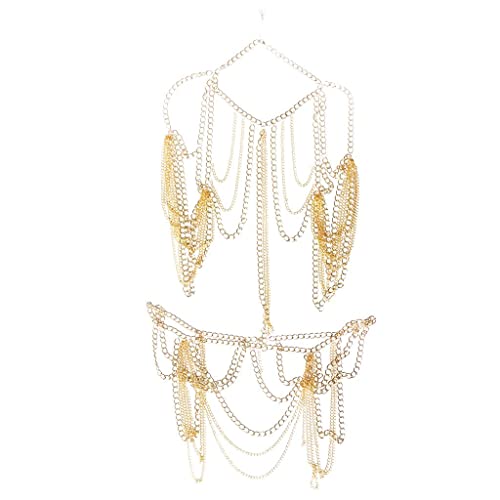 Harilla Frauen aus aus Quaste Gold Quaste Körperkette Kabelbaum Halskette Modeschmuck von Harilla