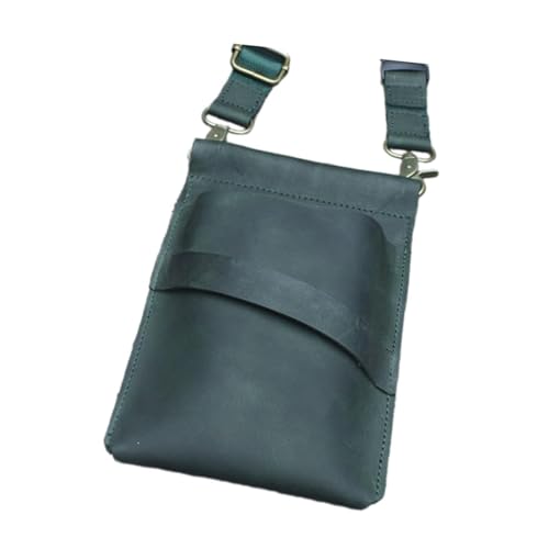 Harilla Friseur Schere Taschenschere Halter mit Schultergurtbeutel Organizer Haarschneidwerkzeughaltertasche für Salon -Friseure, Dunkelgrün von Harilla