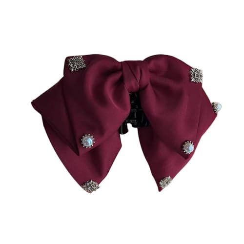 Harilla Haarklammer für Damen, rutschfeste Haarspange für langes Haar, Roter Satin 20x10x2cm Harilla Haarklammer für Damen, rutschfeste Haarspange für langes Haar, Roter Satin 20x10x2cm von Harilla