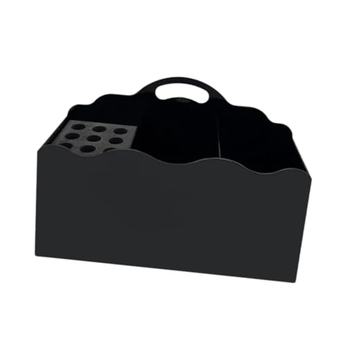 Harilla Haarwerkzeug Organizer Haarschneideschere Halter Leichtes Desk -Organizer Hülle für Combs Clips Pinsel Stylist, Schwarz von Harilla