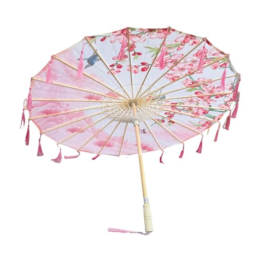 Harilla Handgefertigter chinesischer Regenschirm aus geöltem Papier, antikes Foto-Requisit für Requisitenpartys, Style A von Harilla