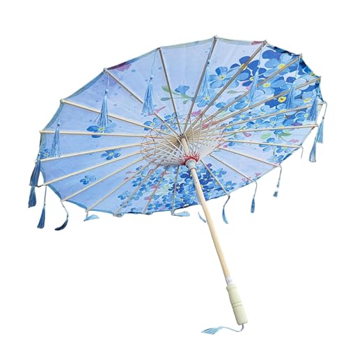 Harilla Handgefertigter chinesischer Regenschirm aus geöltem Papier, antikes Foto-Requisit für Requisitenpartys, Style D von Harilla