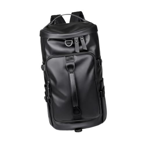 Harilla Herren-Reiserucksack, lässige Übernachtungstasche für Outdoor-Wanderungen, Flugzeug, Schwarz von Harilla