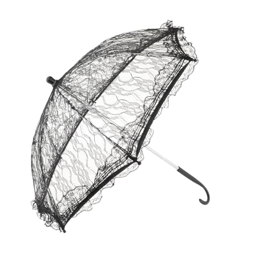 Harilla Hochzeitsspitze Regenschirm Geschenk handgefertigt Frauen Parasol für Brautjungfern Brautschauer, Style C von Harilla