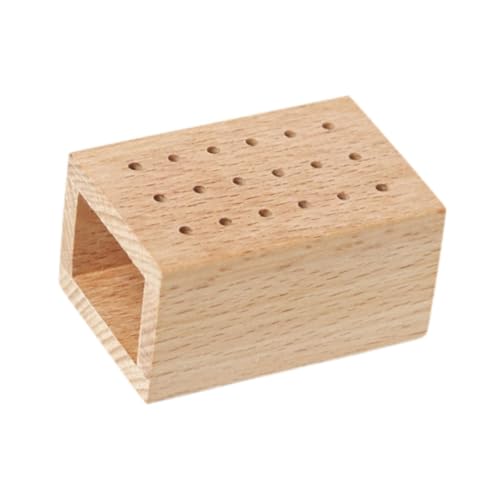 Harilla Holz Nagel Schleifen Bit Lagerung Bord Maniküre Werkzeug Wiederverwendbare 18 Loch Schleifen Nagel Bits Organizer Lagerung Box für Nagel Salon von Harilla