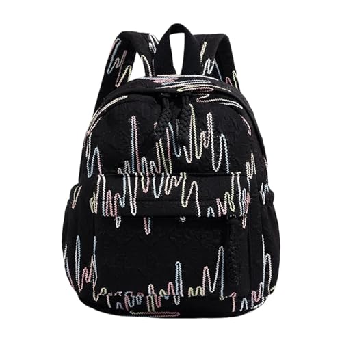 Harilla Kinderrucksack mit gepolstertem Riemen, großes Fassungsvermögen, Grundschul-Büchertasche für Männer, Frauen und Teenager, Schwarz von Harilla