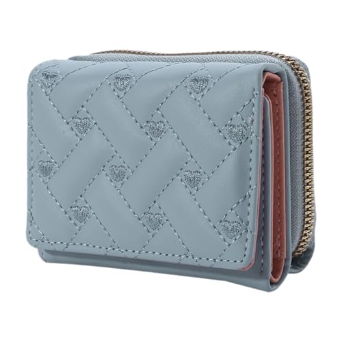 Harilla Kleine Brieftasche Trendy PU Karte Brieftasche für Pendler Straße Reisen Dating, Blau Harilla Kleine Brieftasche Trendy PU Karte Brieftasche für Pendler Straße Reisen Dating, Blau von Harilla