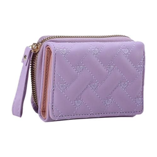 Harilla Kleine Brieftasche Trendy PU Karte Brieftasche für Pendler Straße Reisen Dating, Lavendel von Harilla