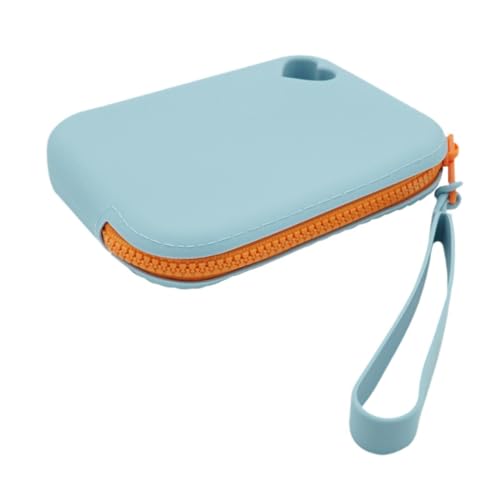Harilla Kleine Make-up-Tasche, Mini-Make-up-Organizer, Geldbörse, weiche Tasche, Reise-Kulturtasche, Kopfhörertasche für Karten, Kopfhörer, Lippenstift, Blau Harilla Kleine Make-up-Tasche, Mini-Make-up-Organizer, Geldbörse, weiche Tasche, Reise-Kulturtasche, Kopfhörertasche für Karten, Kopfhörer, Lippenstift, Blau von Harilla