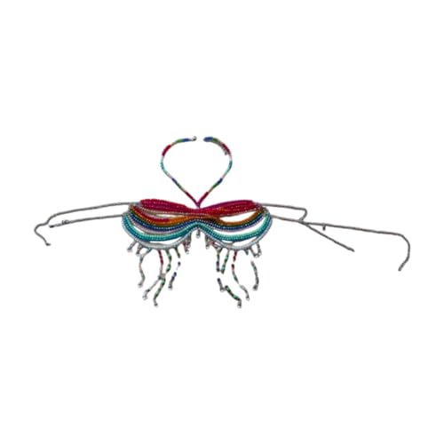 Harilla Körperketten-BH für Frauen, Körperschmuck-Accessoires, stilvoll, Kostüm-Accessoire-Halsketten, BH-Kette für Partys, Verkleidungen, Strand Harilla Körperketten-BH für Frauen, Körperschmuck-Accessoires, stilvoll, Kostüm-Accessoire-Halsketten, BH-Kette für Partys, Verkleidungen, Strand von Harilla