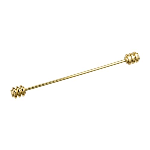 Harilla Kragennadel für Herren, Krawattennadel, Hemdkragennadel, Clip, Dekor, Bräutigam, 65 mm, Zubehör, Vatertagsgeschenk, Schmuck für Party, Business, Anzug, Gold von Harilla