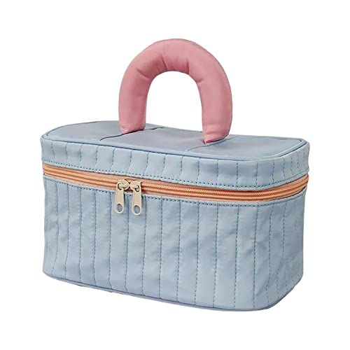 Harilla Luxuriöser Beautycase für Reisen mit praktischer Aufteilung, ideal für Schmuck und Accessoires, Blau von Harilla