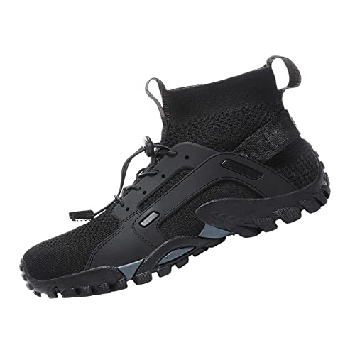 Harilla Männer Frauen Wasserschuhe, Turnschuhe Wanderschuhe Strandschuhe Flussverfolgungsschuhe Leichte Schuhe Barfuß für Outdoor Yoga Casual, Schwarz, 41Hof von Harilla