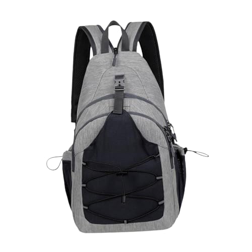 Harilla Männer Rucksack Brust Tasche Tragbare Brust Pack für Klettern Trekking Workout Radfahren, Grau von Harilla