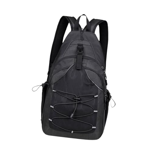 Harilla Männer Rucksack Brust Tasche Tragbare Brust Pack für Klettern Trekking Workout Radfahren, Schwarz von Harilla