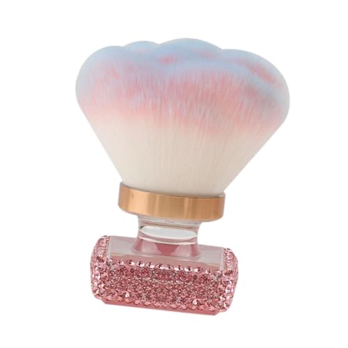 Harilla Make -up Pinsel Face Hervorhebung Pinsel Nagelkunst Staubpinsel bequeme weiche Faser -Mischpuderpinsel für Frauen Salon, Rosa von Harilla