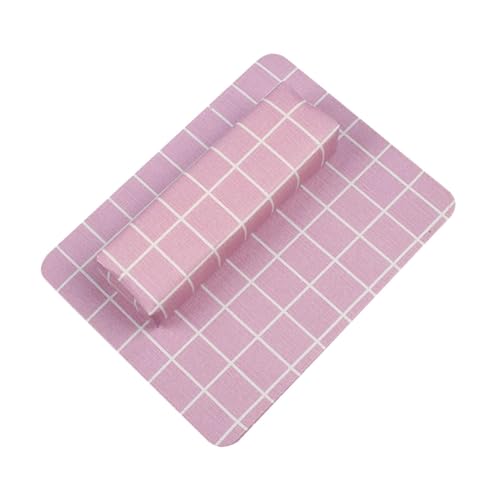 Harilla Maniküre Handkissen Nagelkissen mit Matte leicht zu reinigen weich waschbarer wasserdichte Maniküre Kissen Ruhe Hand Ruhe für Salons, Rosa von Harilla