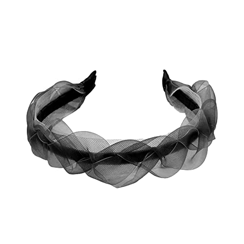 Harilla Mesh-Stirnband, Haarschmuck, süße geflochtene Geschenke, süße Haarbänder, Haarband, Kopfbedeckung für Party, Braut, Frauen, Schwarz von Harilla