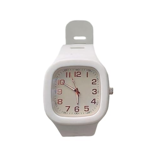 Harilla Minimalistische Uhr, elektronische Uhr, Elegante lässige Analoguhr, Armbanduhr für Kinder, Männer, Frauen, Frauen, Männer, Mädchen, Jungen, Weiß von Harilla